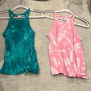 duo tye dye tank tops comfy and soft material